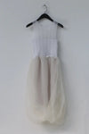 SWAYING/KNIT crochet stitching rotating skirt SW212LS18 white